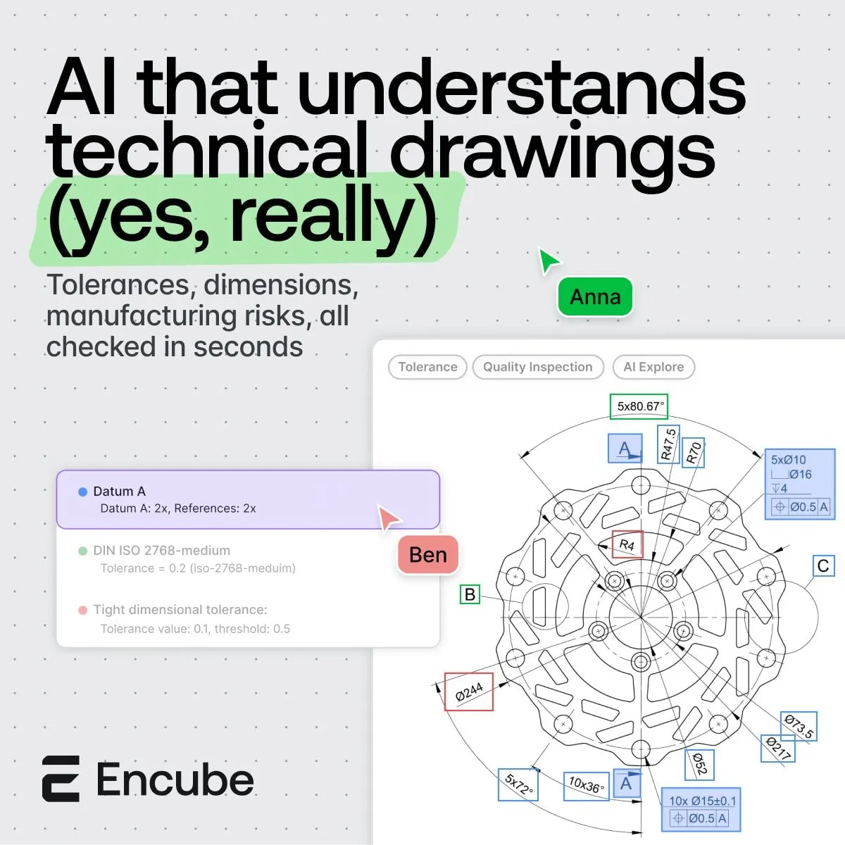LinkedIn ad: AI that understands technical drawings